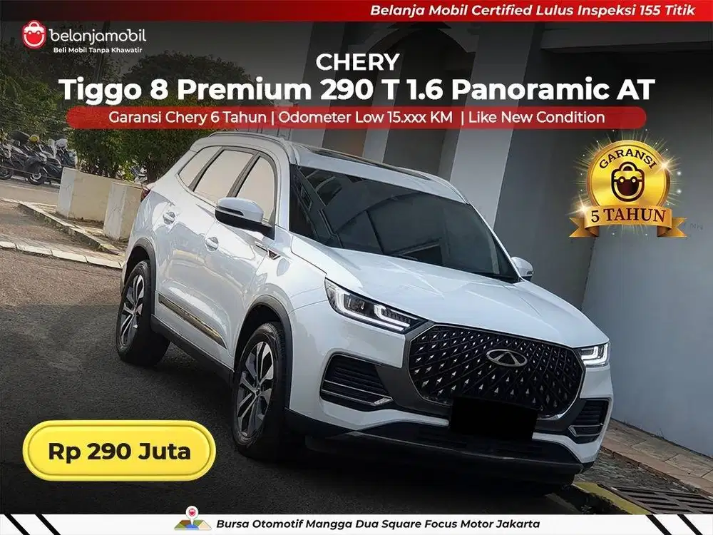 [ LOW KM 15RB ] Chery Tiggo 8 Premium 290 T 1.6 Panoramic 2024/2025