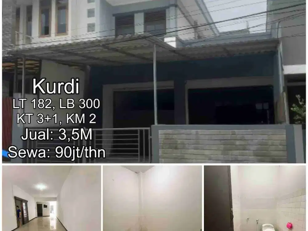 Rumah di Kurdi Moch. Toha Cocok Untuk Usaha/Kantor