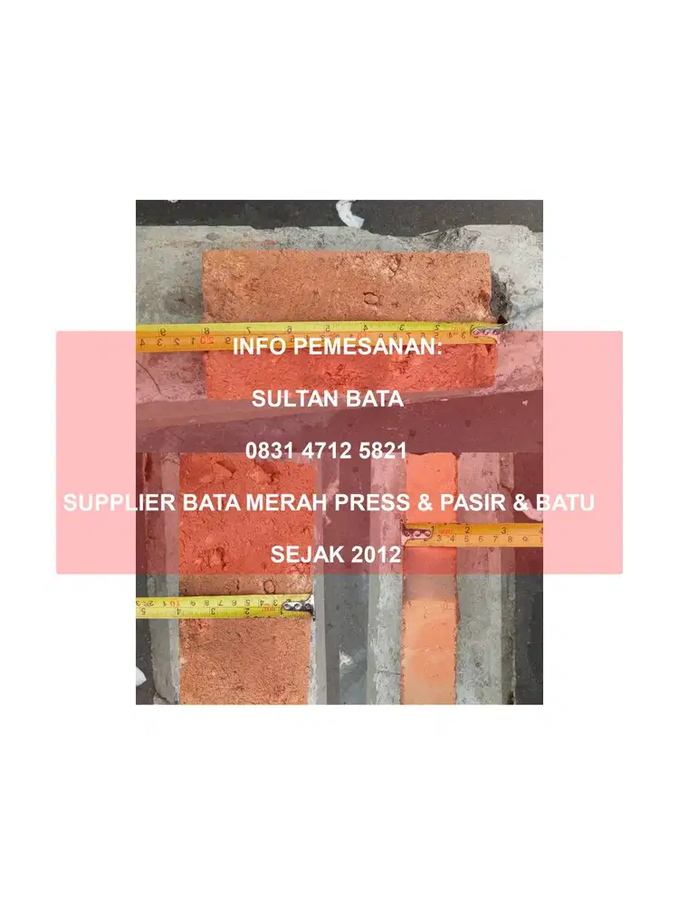 JUAL BATU BATA MERAH PRESS JUMBO BERKUALITAS DAN MURAH KIRIM DEPOK
