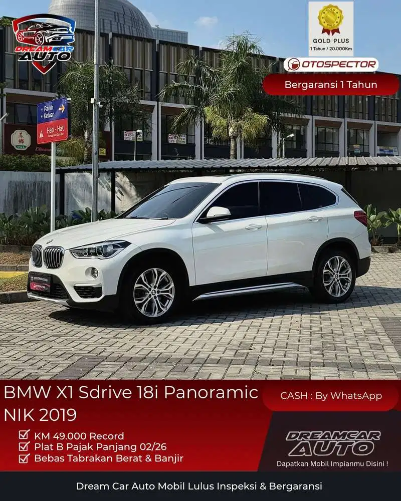 [KM49RB] BMW X1 Sdrive 18i Panoramic NIK 2019
