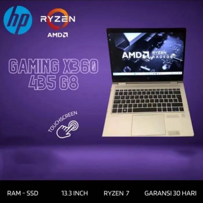 Laptop 2in1 HP Probook X360 435 G7 AMD Ryzen 7 Pro 4750u Touch *RRC