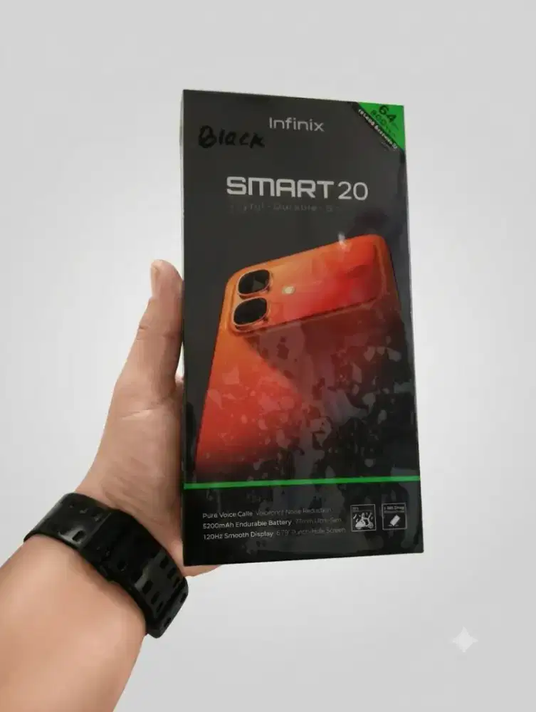 Infinix Smart 20 ram 4+4gb memori 128gb new garansi resmi termurah