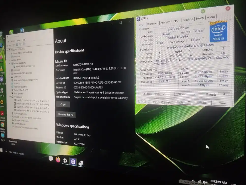 Satuseat Computer i3 tinggal pakai
