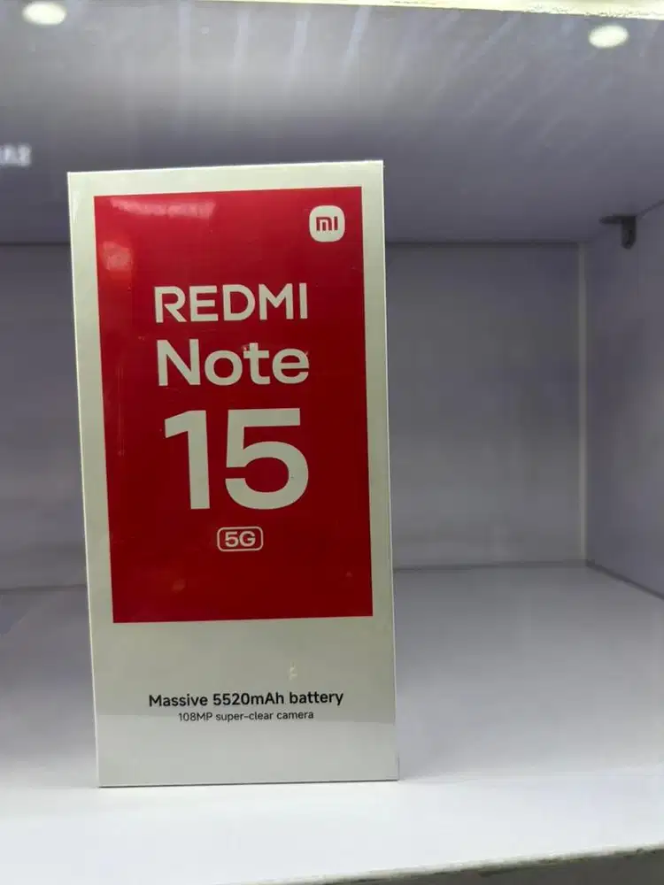 msi Redmi note 15 5g Ram 6/128gb baru garansi resmi nasional 15 bulan