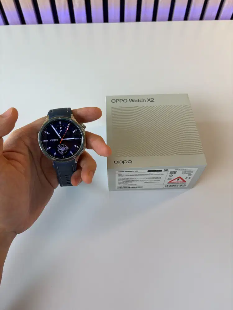 OPPO Watch X2 Titanium Blue Biru Second Fullset