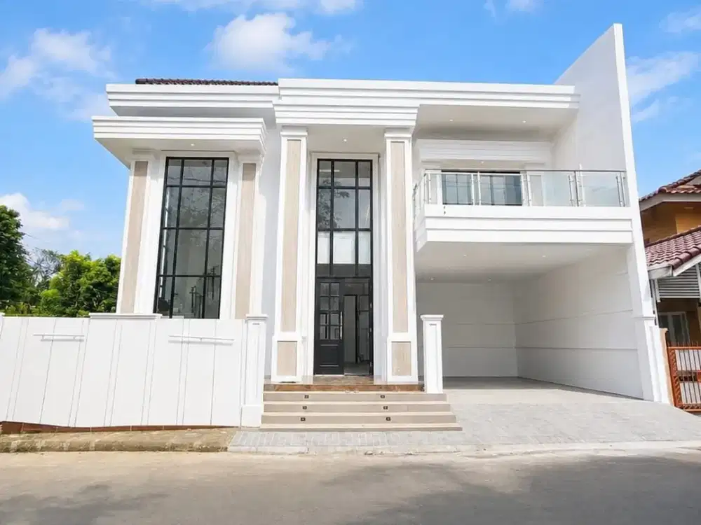 Rumah Hoek 2 Lantai dengan Kolam Renang di Mertilang Bintaro GB-18598