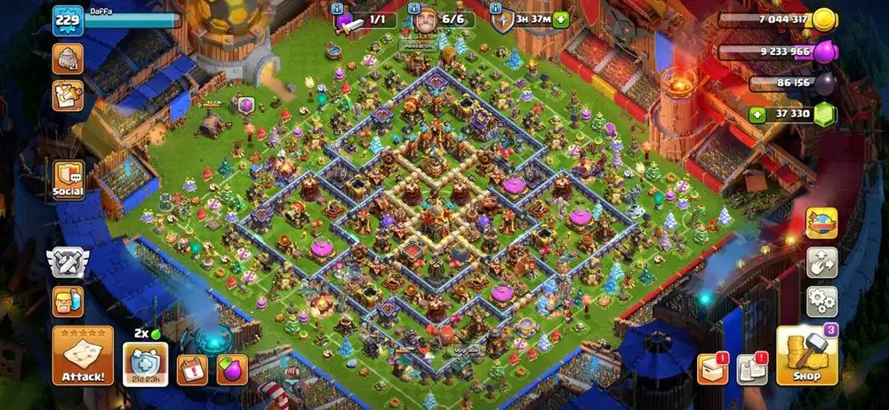 Akun COC TH 16 hampir Max