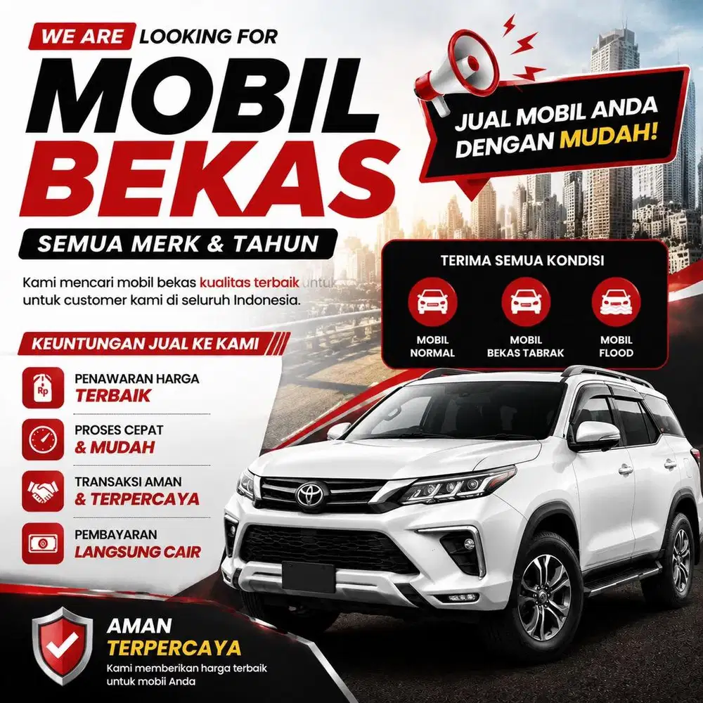 DICARI MOBIL BEKAS SEGALA MEREK TAHUN 2010 keatas