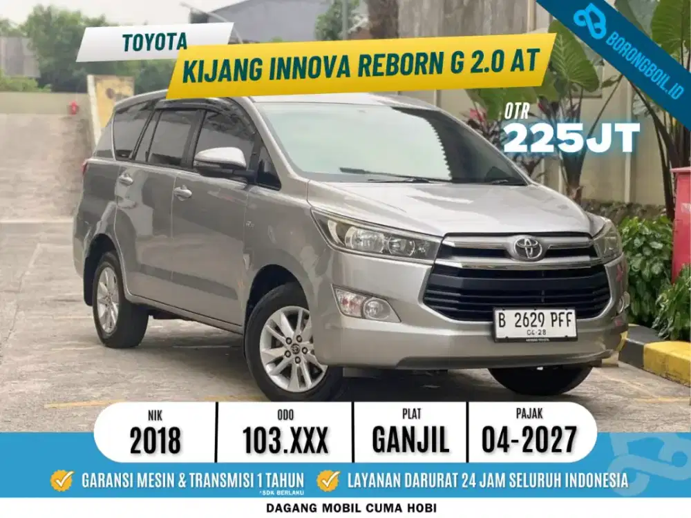 Toyota Kijang Innova Reborn G 2.0 AT 2018 TERMURAH