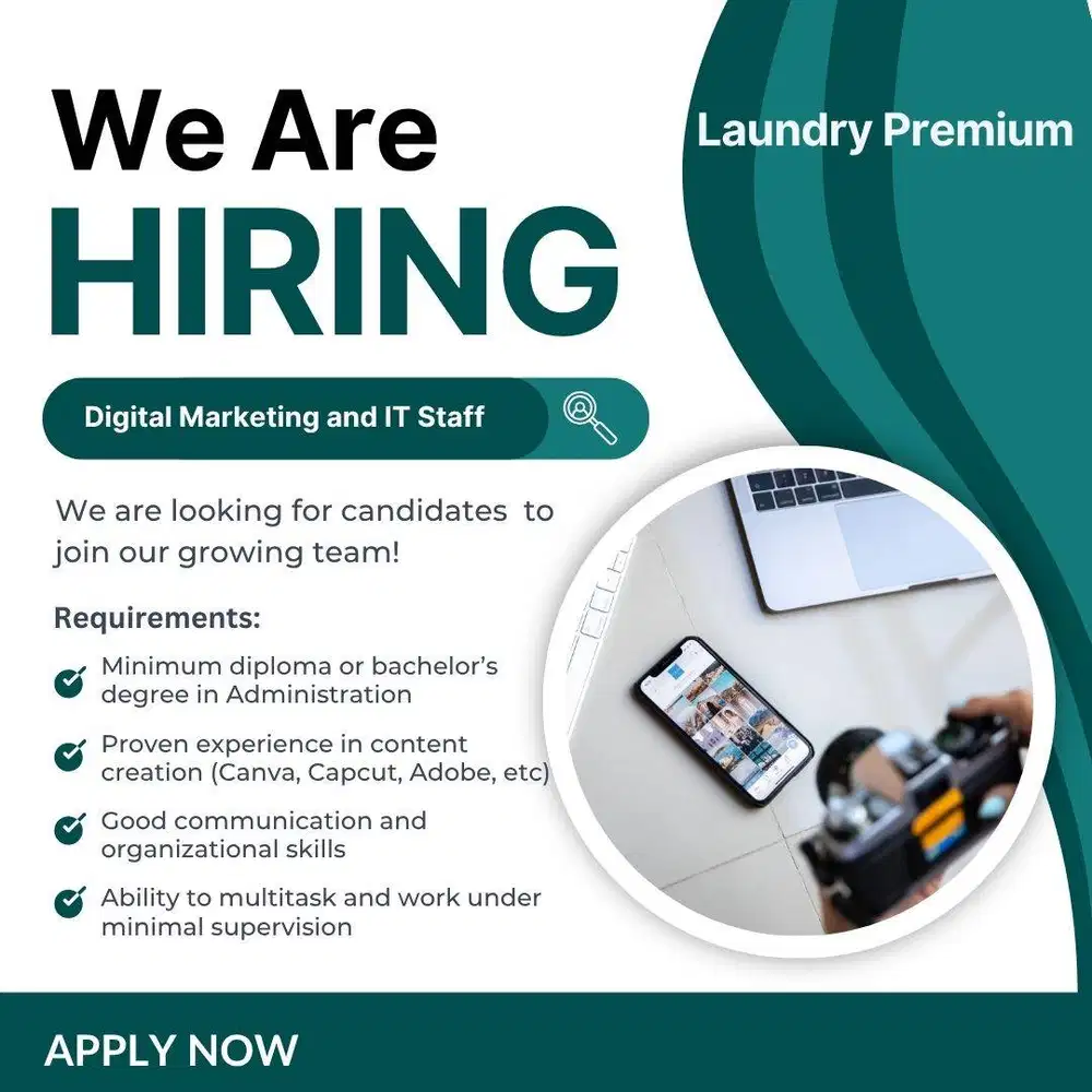 Digital Marketing dan IT Staff