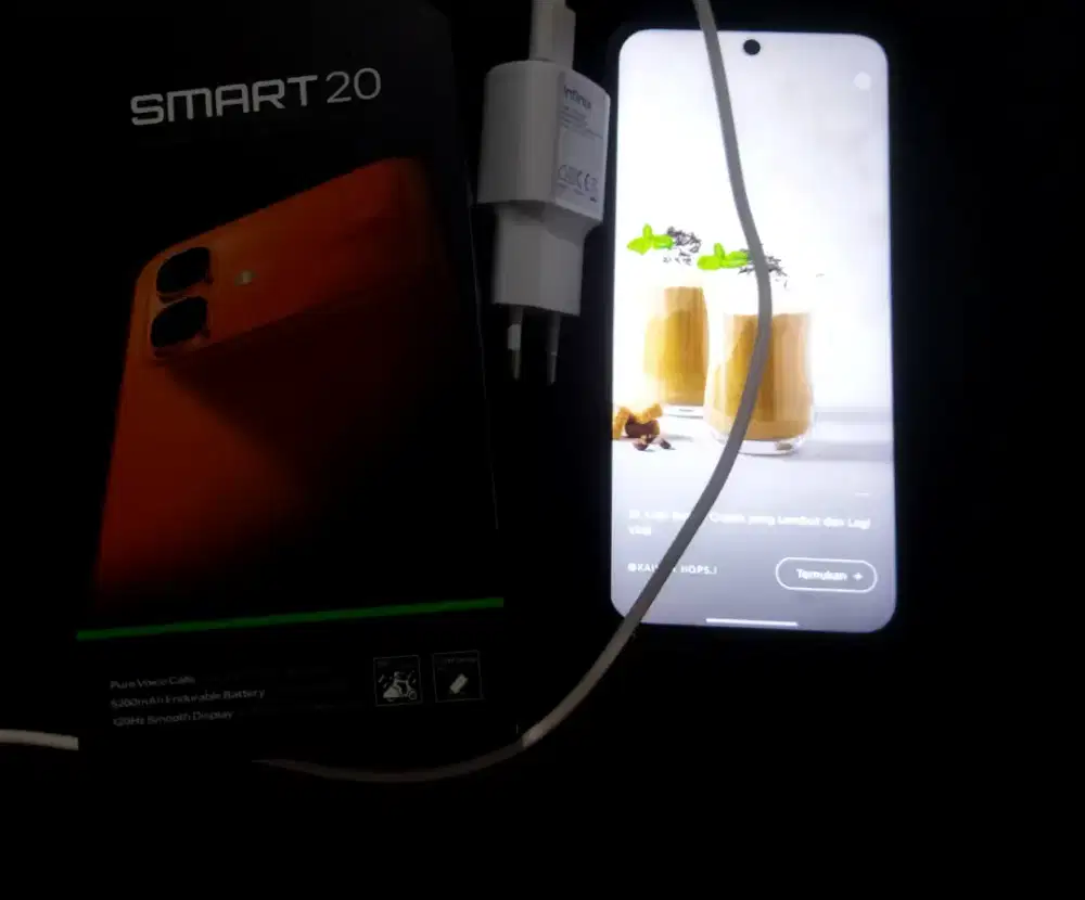 Infinix smart 20 ram 2+4/128, fullset, ORI, br 1 bln, garansi panjang