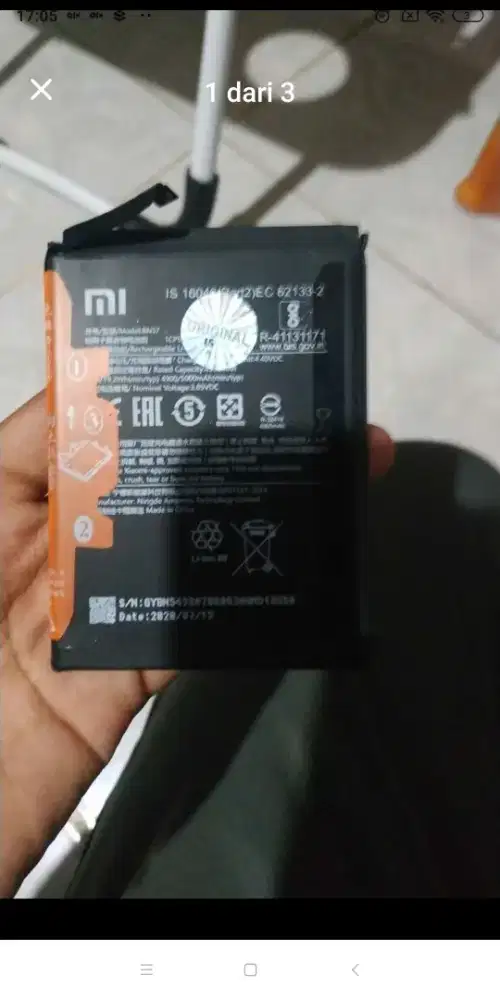 Baterai Poco x3 pro