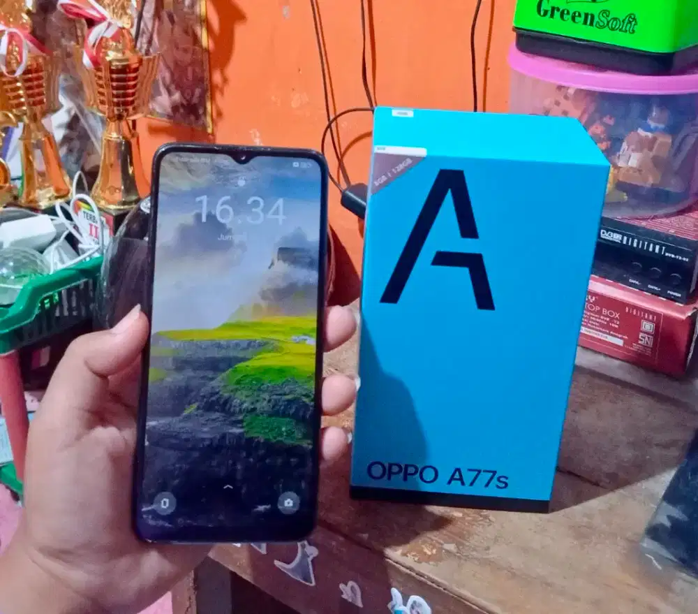 Oppo a77s ram 8+8/128 Fullset Ori Bukan Refurbish