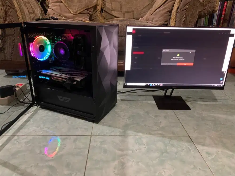 PC gaming dan monitor xiaomi