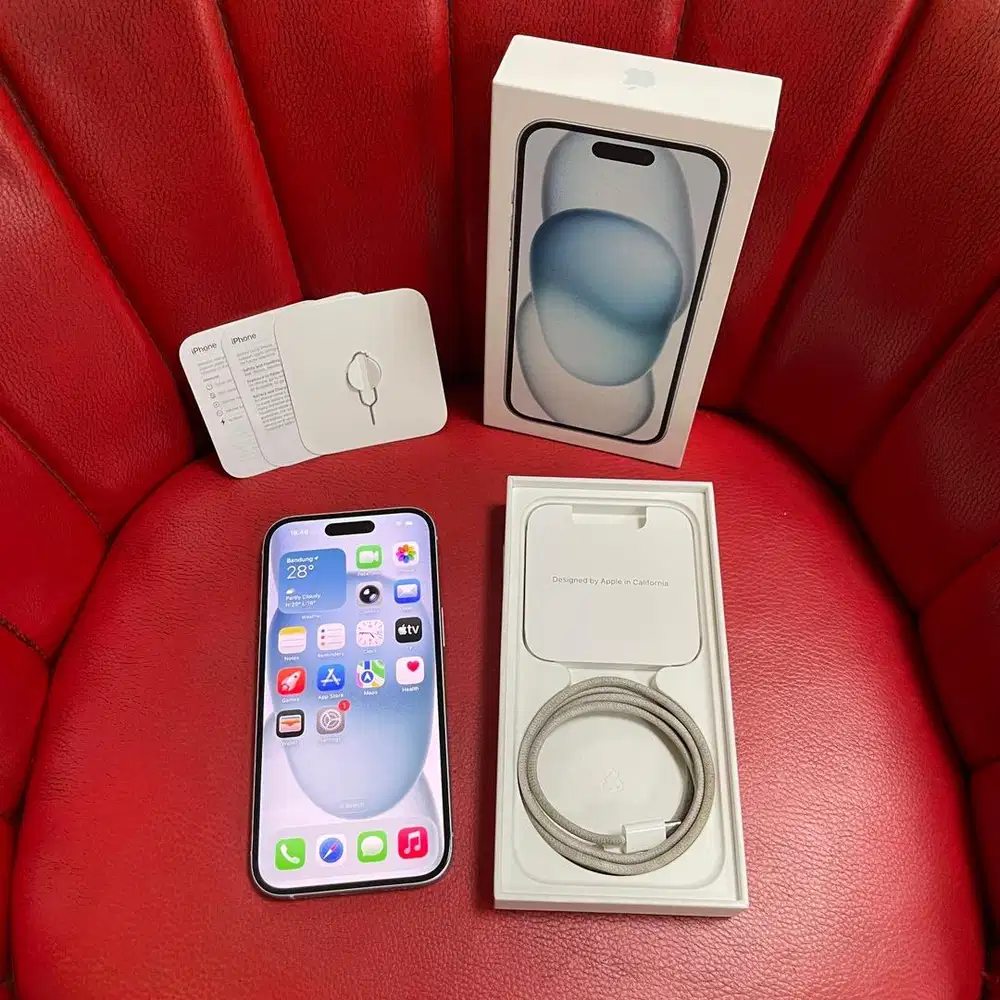iPhone 15 128gb Blue iBox Mulus Like New Fullset Original