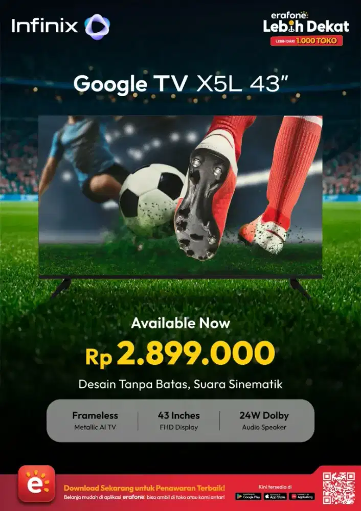 Nonton makin seru dengan layar lebih besar!