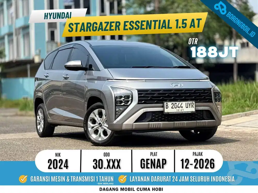 [LOW KM] Hyundai Stargazer Essential 1.5 AT 2024 Abu-Abu