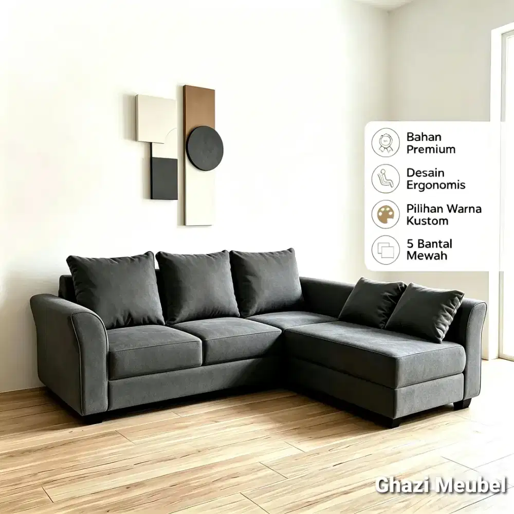 Ghazi Meubel - Sofa Tamu minimalis Premium