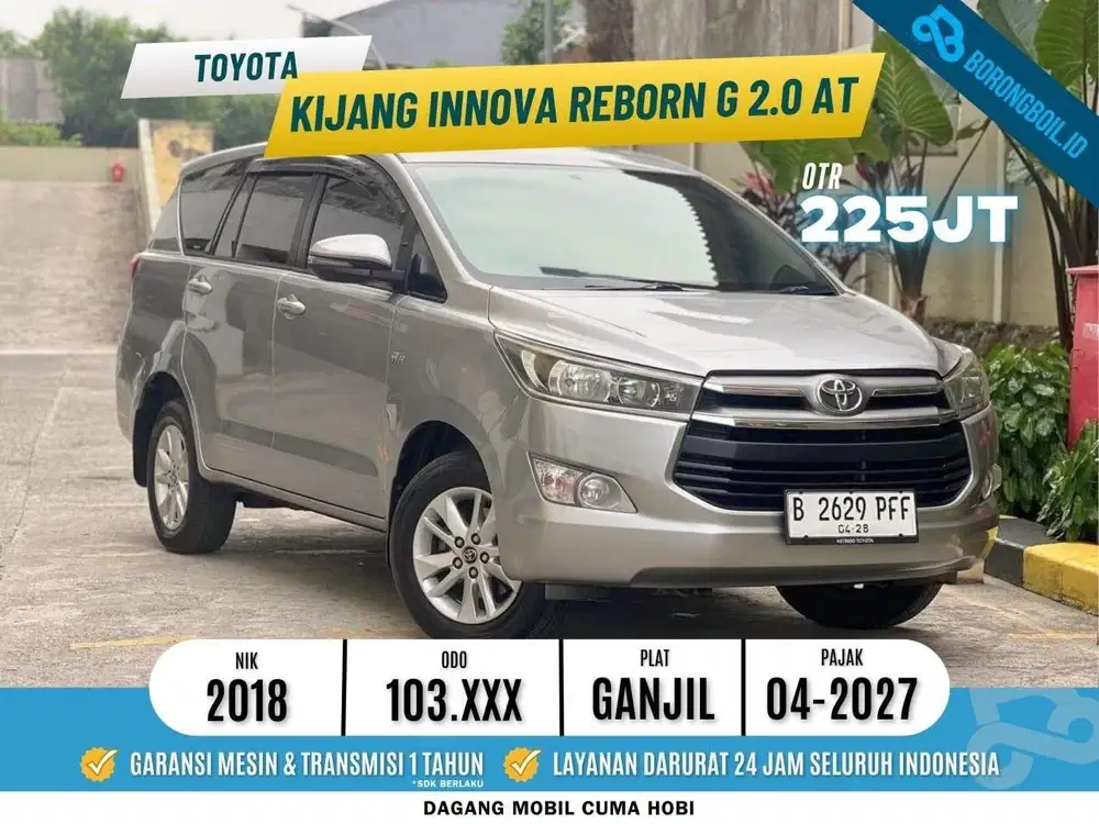 TERMURAH!!INNOVA 2.0 G BENSIN AT 2018 SIAP PAKAI