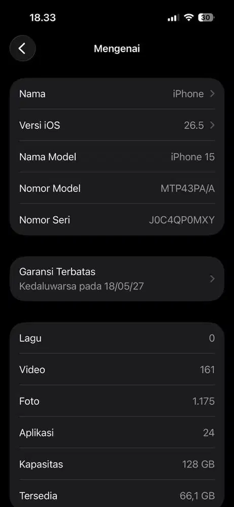 IPHONE 15 128 IBOX
