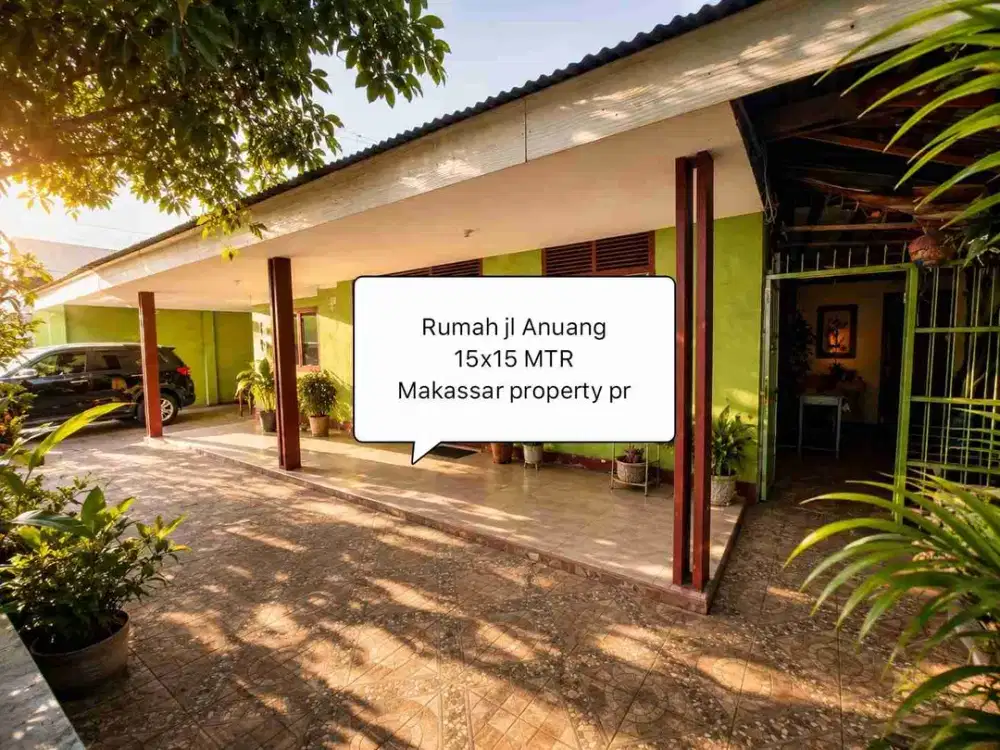 Rumah Murah jl Anuang 15x15 MTR dekat Ratulangi, serigala, tupai, Onta cocok cafe