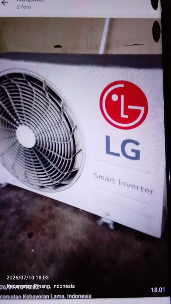 Dijual AC LG smart inverter masih dingin