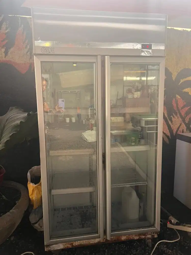 Jual freezer dua pintu kaca / glass door freezer