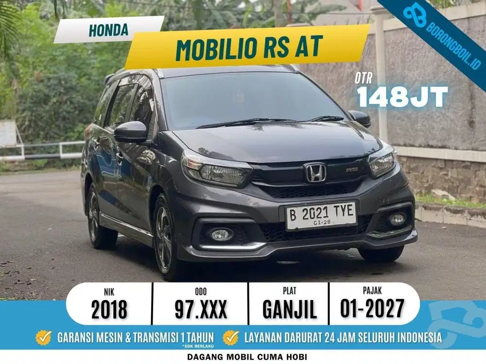[FACELIFT] Honda Mobilio RS CVT 2018 Abu-Abu