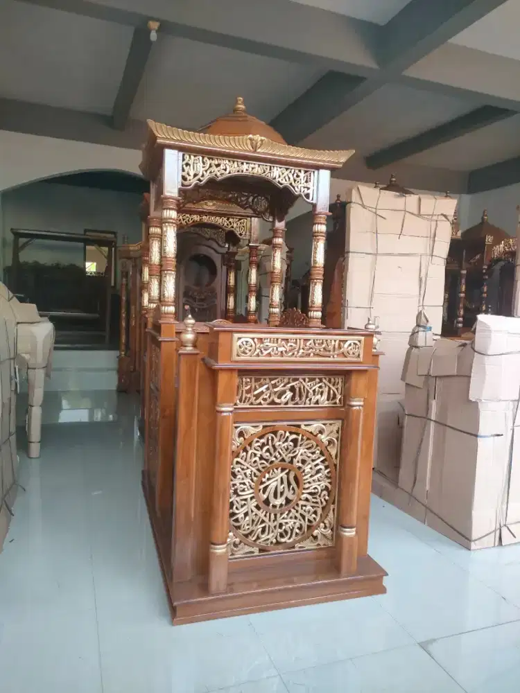 Mimbar masjid kubah mimbar khotbah ceramah