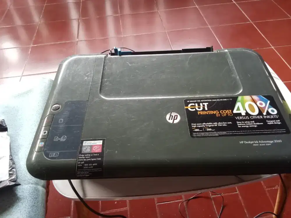 Printer HP Deskjet 2060 tanpa cartridge, COD Cijantung Dsk