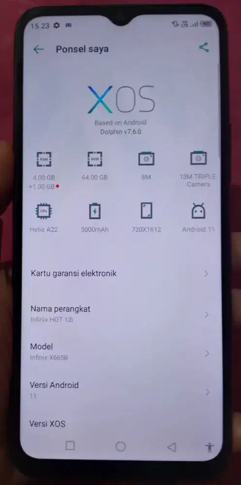 Infinix hot 12i Ram.4+1/64