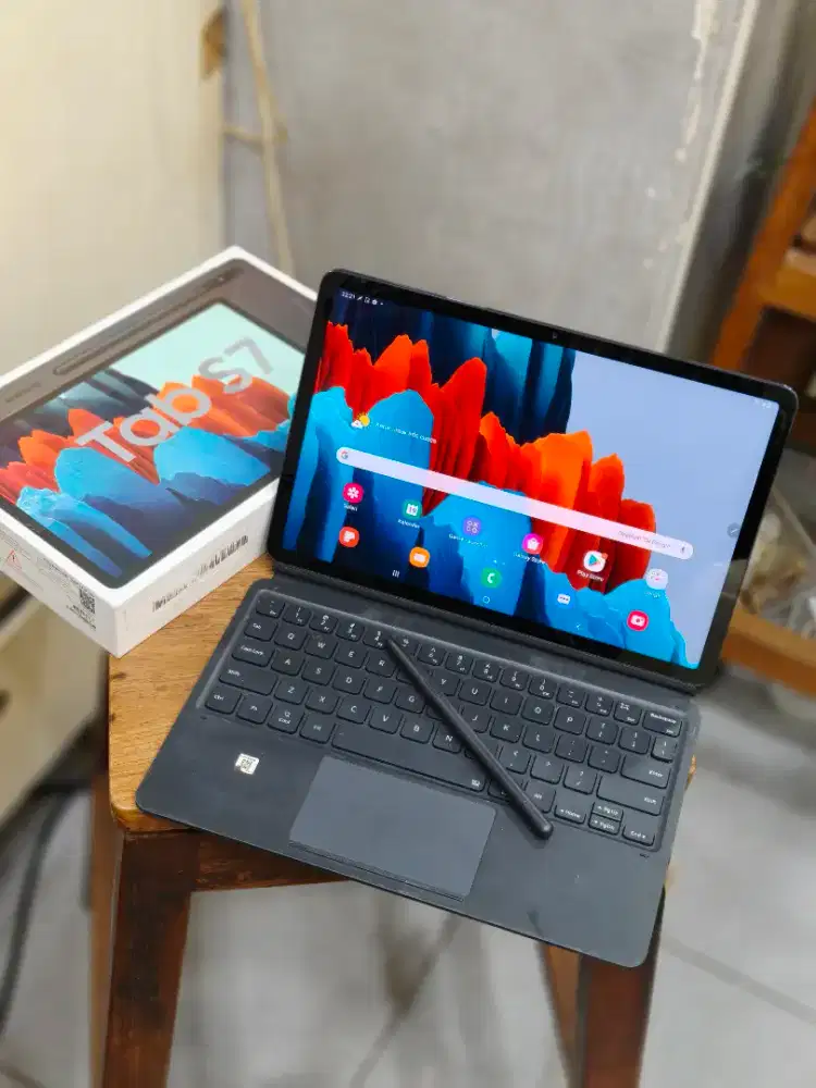 Samsung Galaxy Tab S7 5G Include Keyboard & Pen Original Mulus