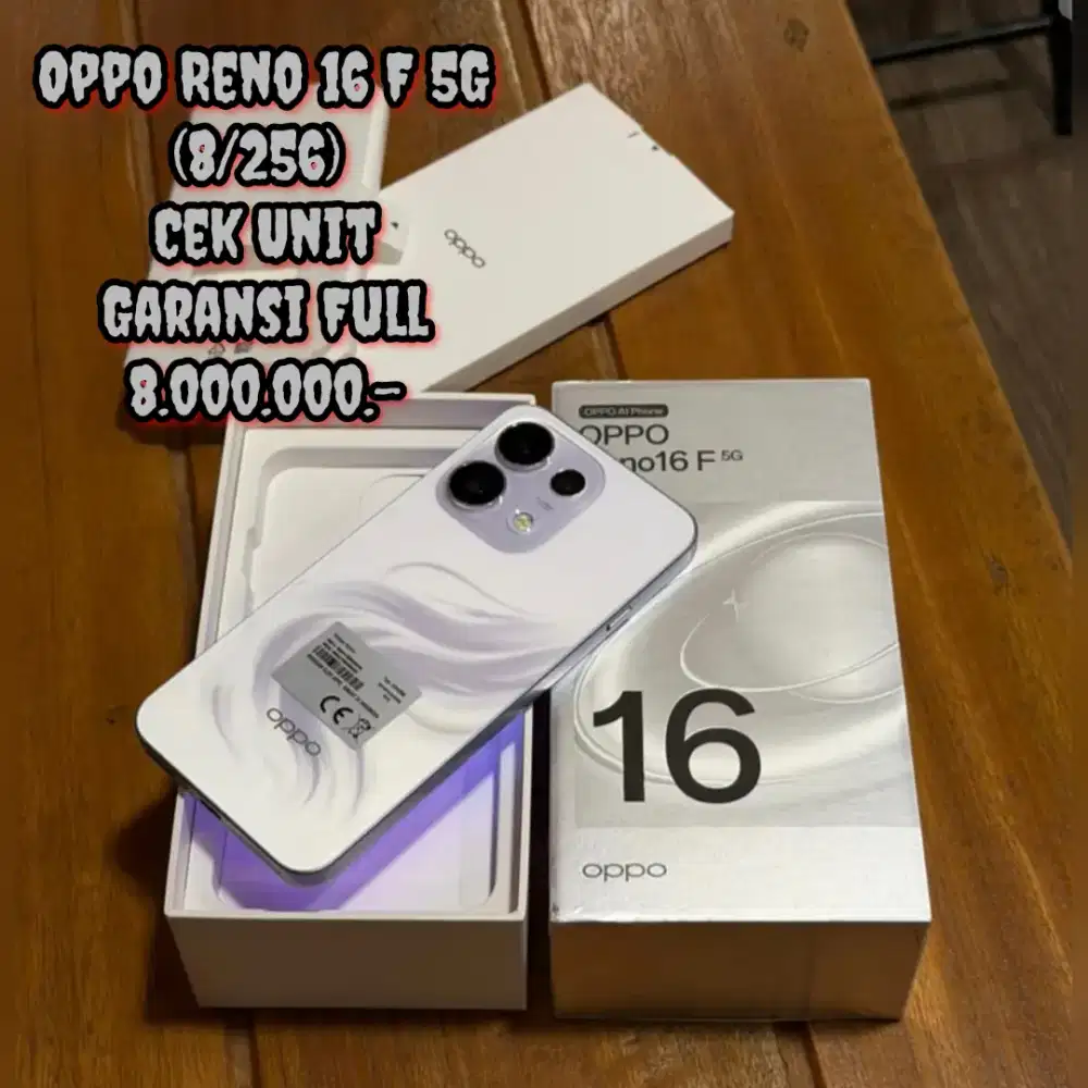 Oppo Reno 16 F 5G (8/256) Cek Unit