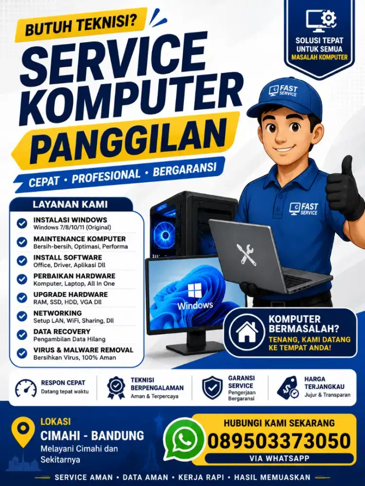 Jasa serbice komputer rakit dan instal