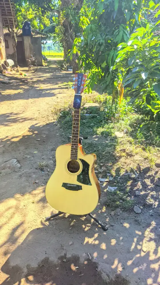 Gitar Akustik Clok Clark High Quality Baru