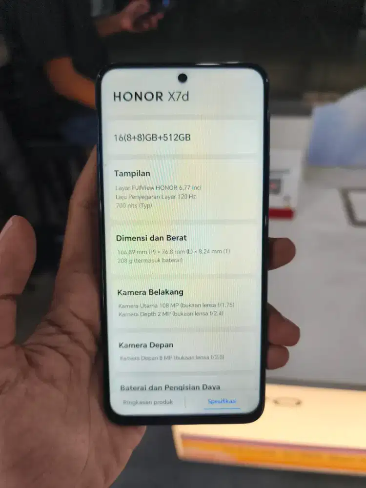 PROMO HONOR X7D 8/512 CICILAN TANPA DP
