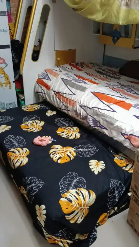 Kasur spring bed Sorong 2in1 merk Big star dengan plushtop top