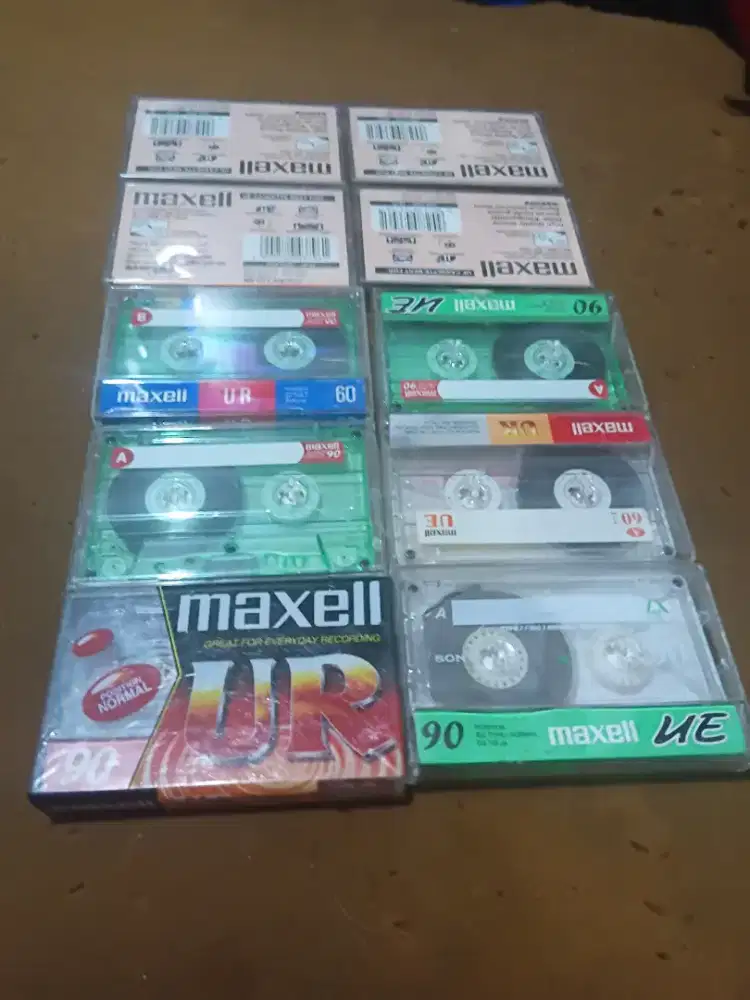 Kaset kosong rekaman Maxell c60 dan c90