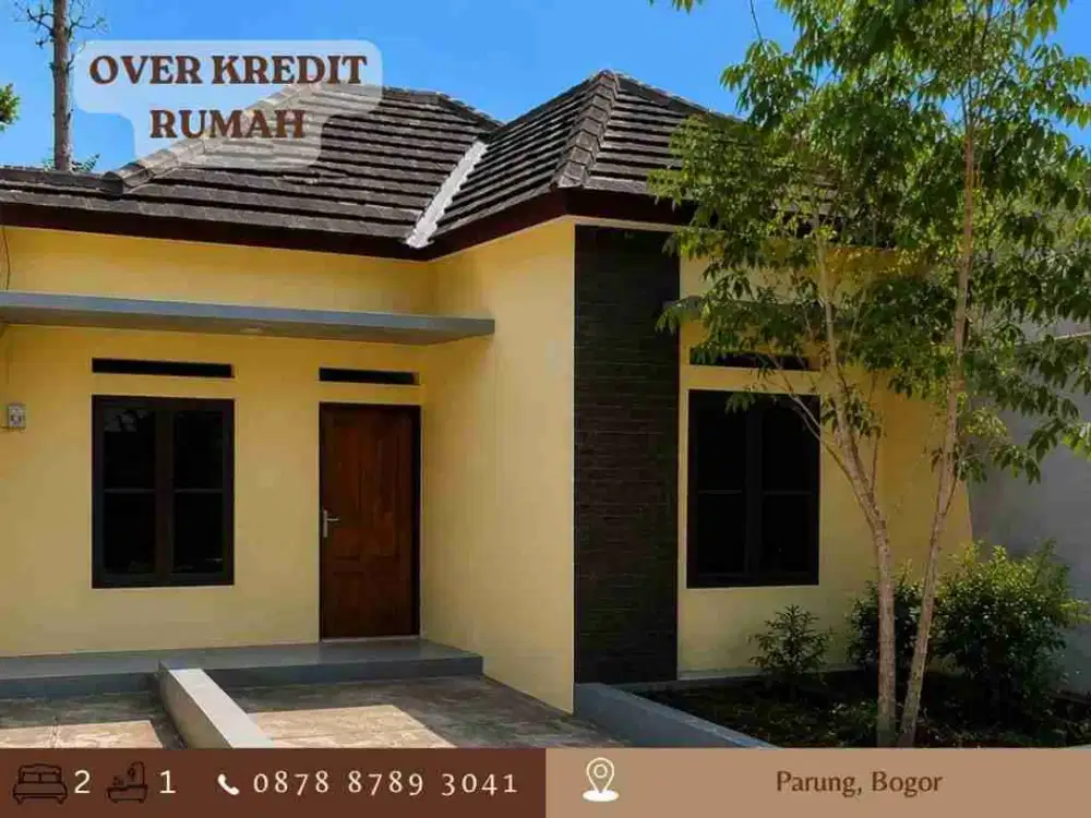 Jual TAKE OVER Rumah 59JT dkt Tol Gaplek di Parung Bogor