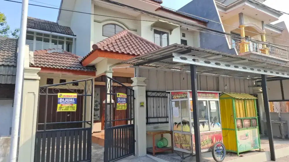 RUMAH WISMA TROPODO DEKAT BANDARA, UINSA, DEPAN BISA DISEWAKAN