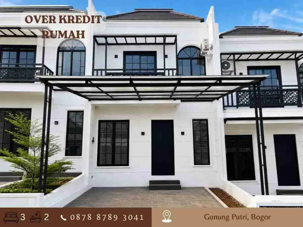 Rumah Dijual Over Kredit 2Lantai Nempel Legenda Wisata Cibubur 95JT
