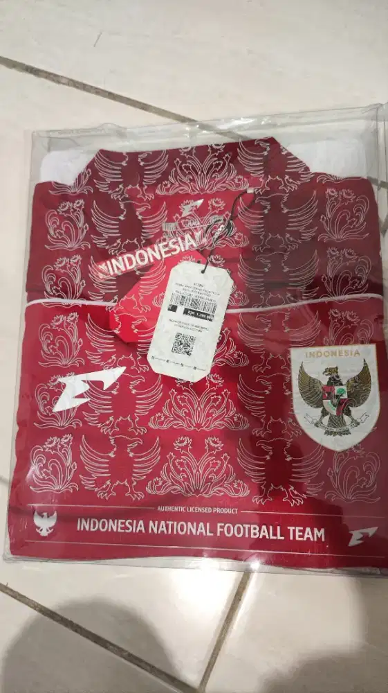 Baju bola jersey timnas indonesia original player issue home size S