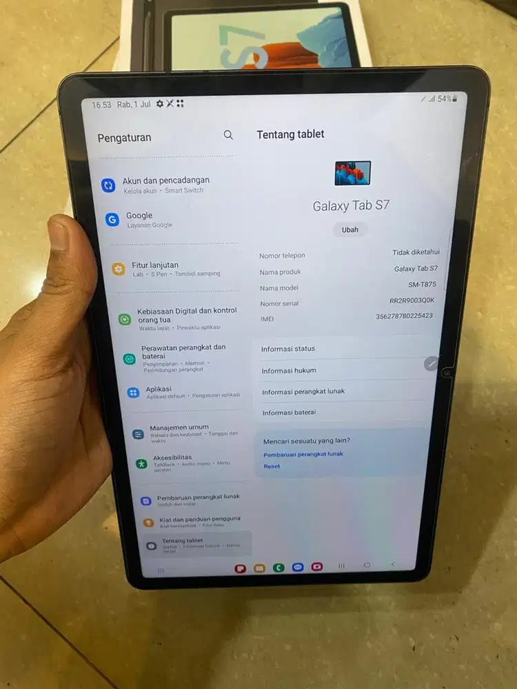 Samsung Tab S7 6/128 cell&wifi
