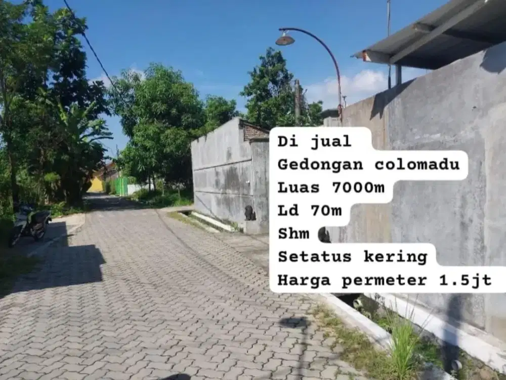 Dijual Tanah Pekarangan Zona Kuning Strategis Lokasi Colomadu, Karanganyar Luas 7000m2 BU!!