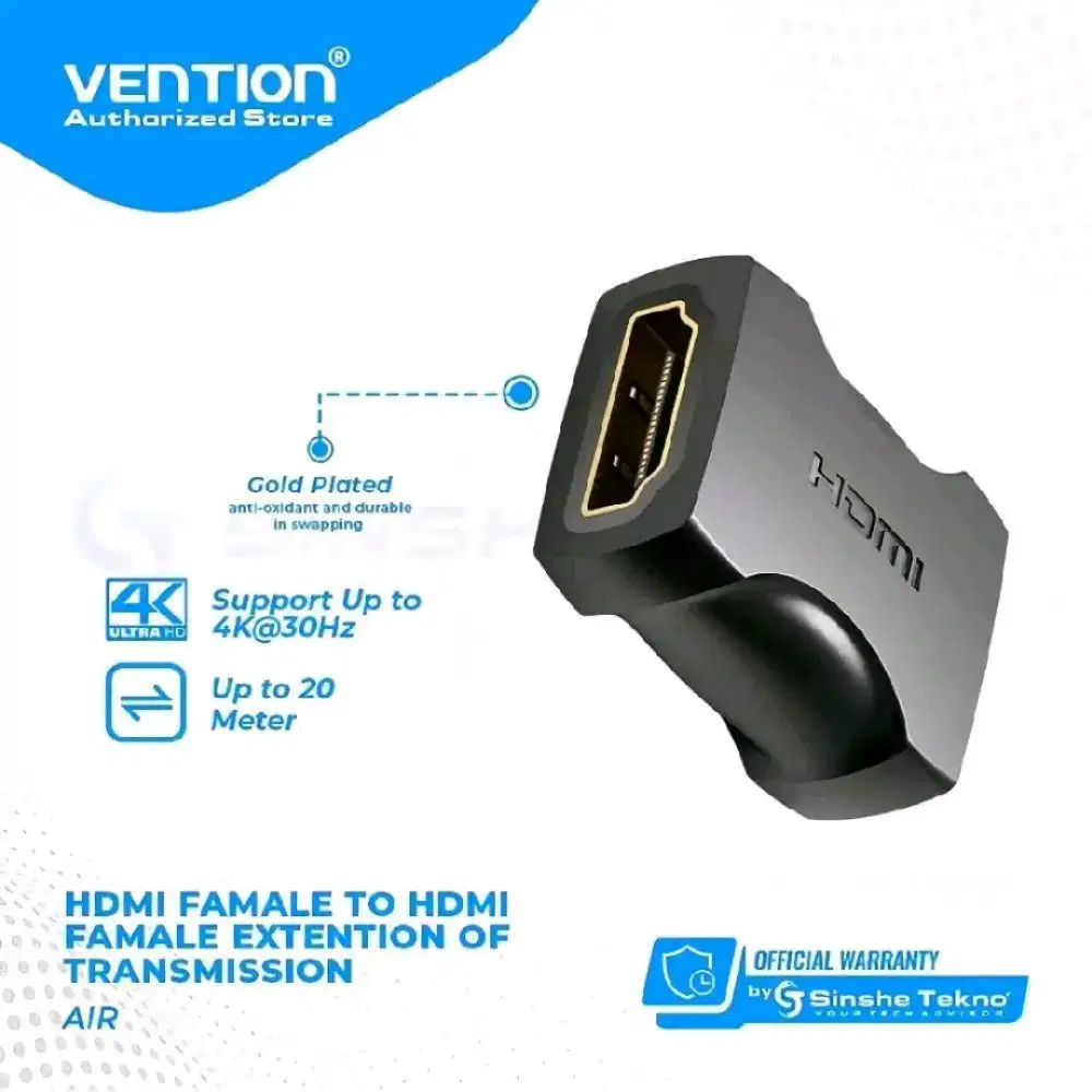 Vention Adapter HDMI Female to Female Coupler AIRB0 Konektor