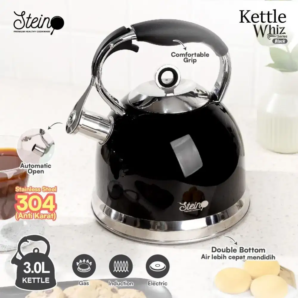 Teko Siul STEIN WHIZ 3 Liter Whistler Kettle