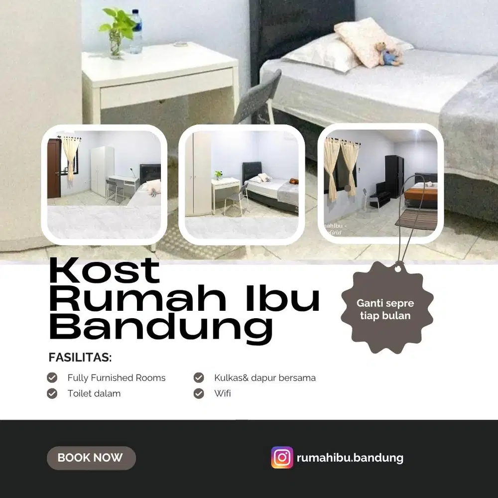 Kost bersih tengah kota