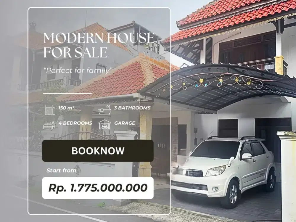 FOR SALE MODERN HOUSE FULL FURNISH WITH BALCONY 2ND FLOOR AT JIMBARAN