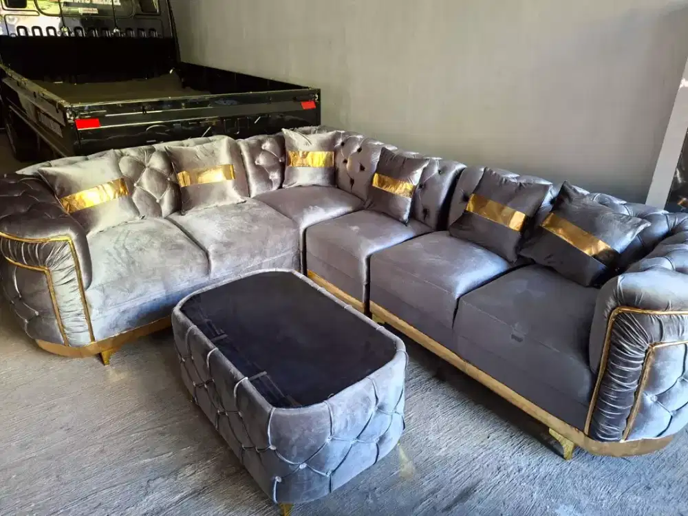 Sofa turki sudut abu