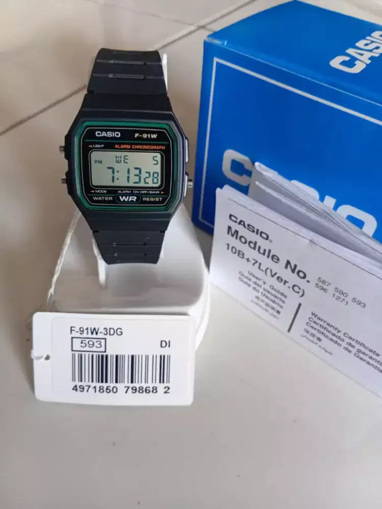 Casio F-91W Kondisi Baru